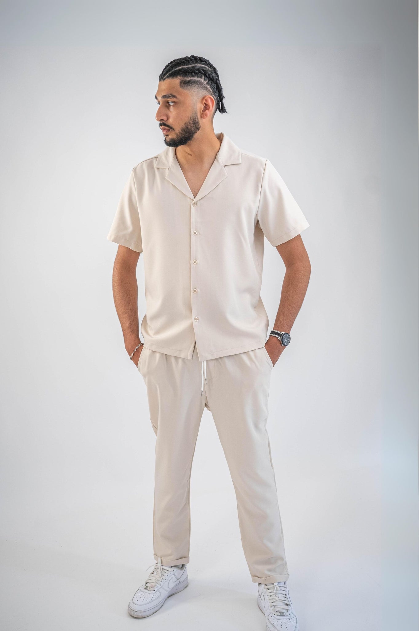 Ensemble Chemise Pantalon Beige