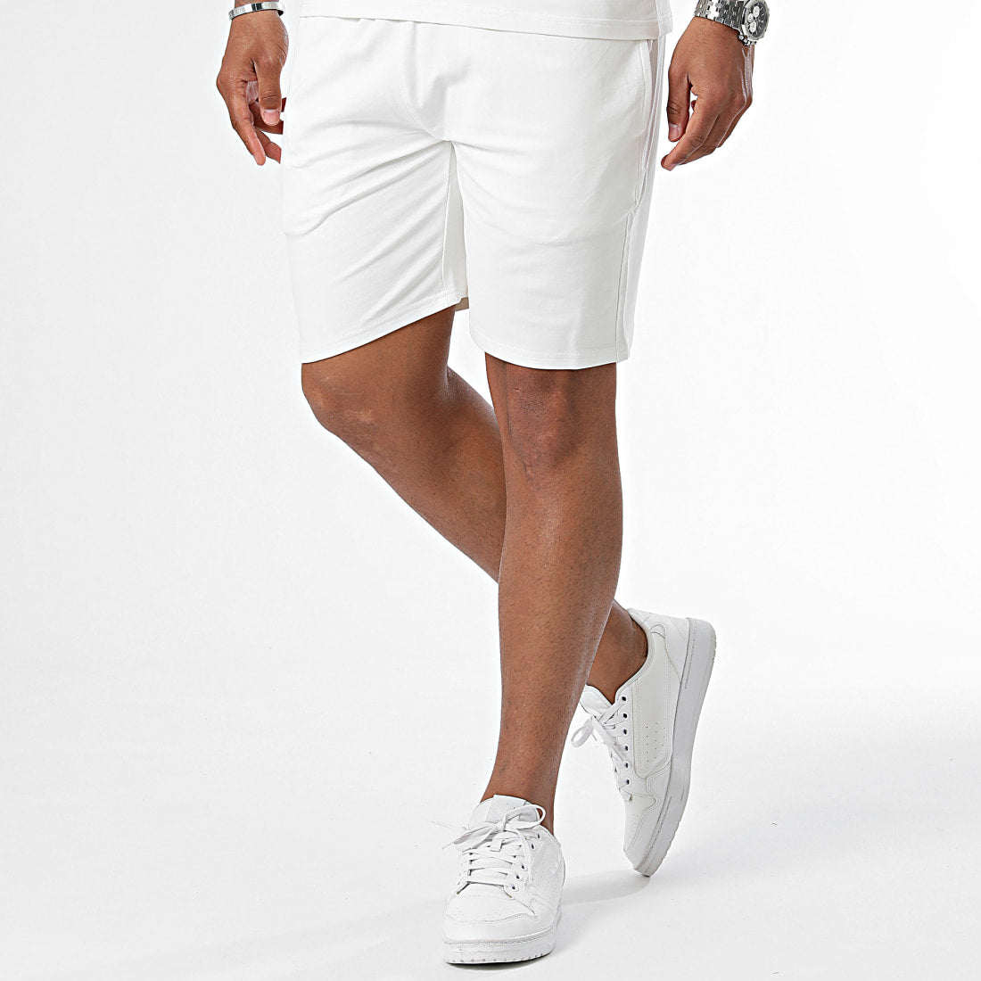 Ensemble Oversize T-shirt et Short Blanc