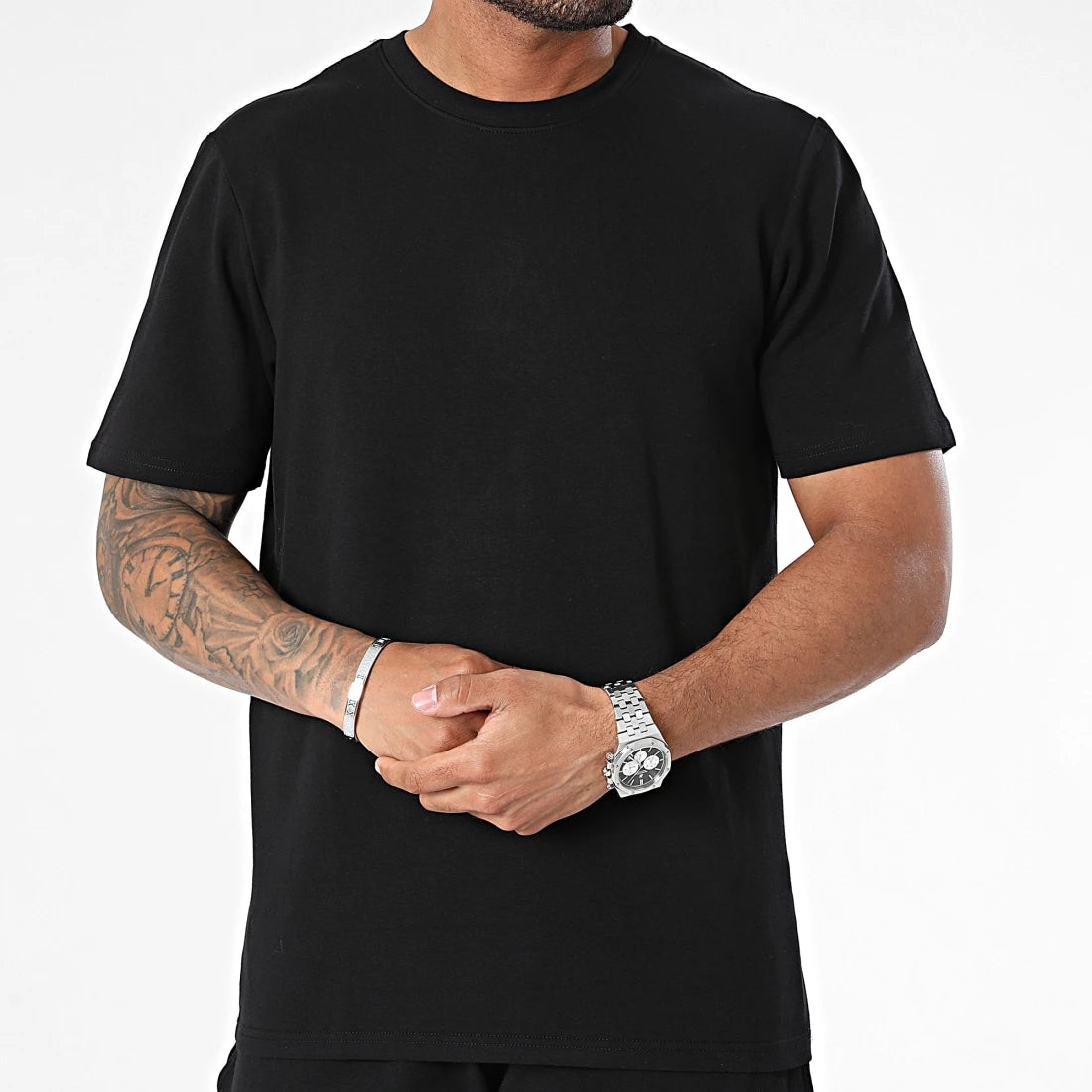 Ensemble Oversize T-shirt et Short Noir